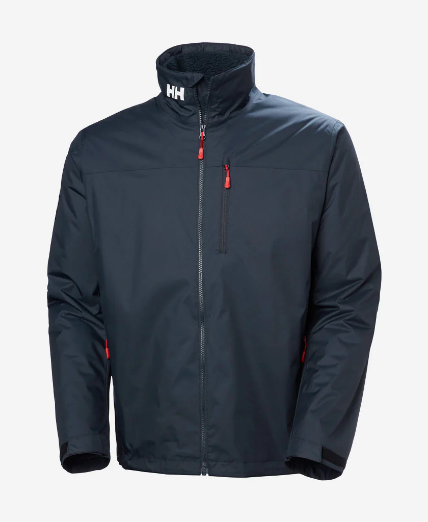 CREW HOODED PILE JACKET, Navy - Image 7