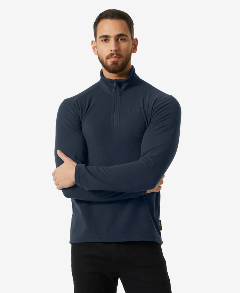 DAYBREAKER 1/2 ZIP FLEECE, 600 Navy - Image 3