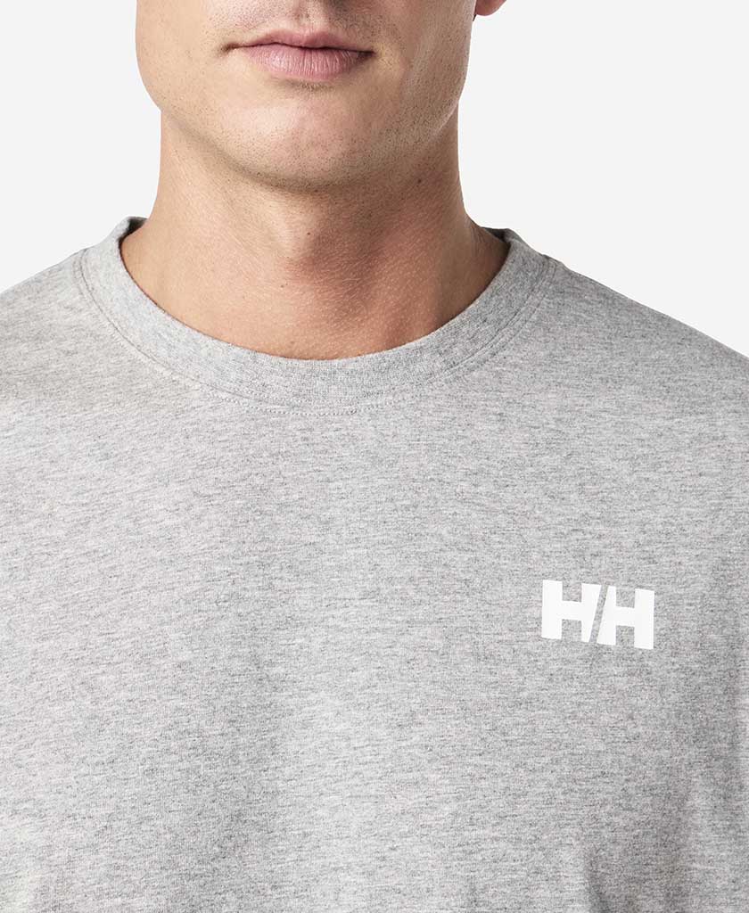 ERVIK L/S T-SHIRT, Grey Melange - Image 3