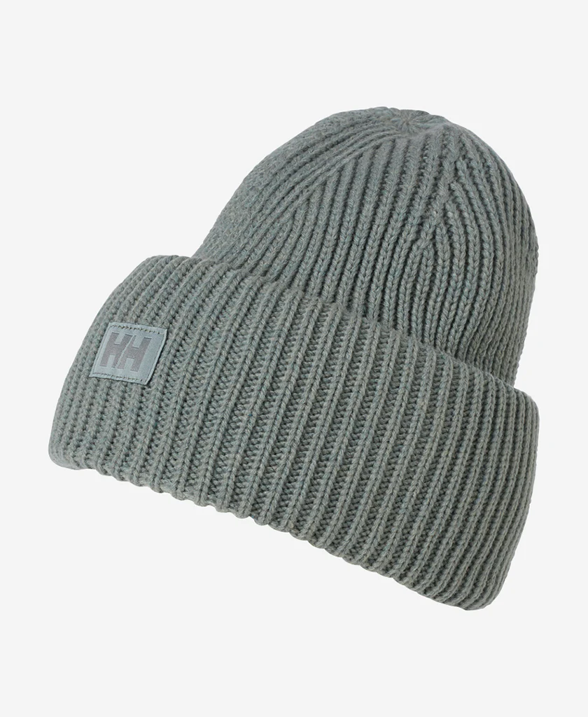 HH RIB BEANIE, Grey Cactus