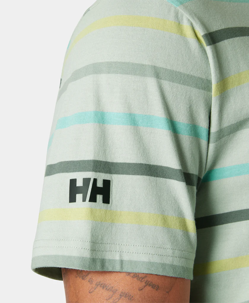 NEWPORT T-SHIRT 2.0, Green Mist Multistripe - Image 3