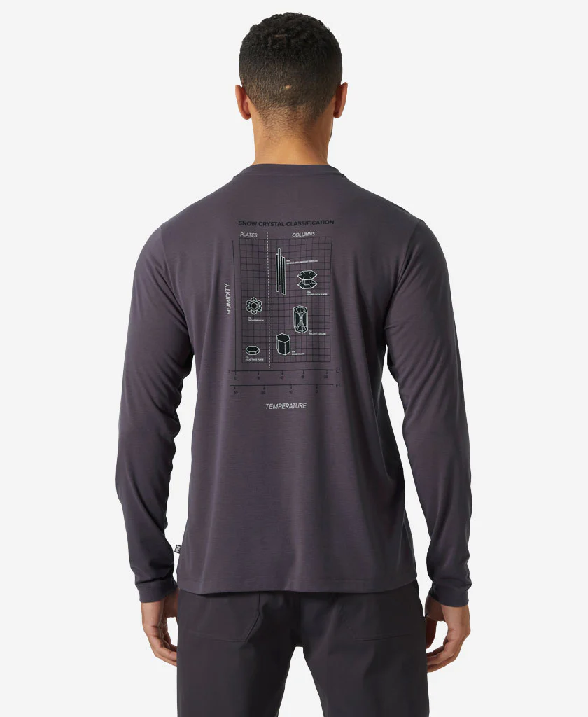 SKOG GRAPHIC LS TEE, Smoked Purple - Image 2