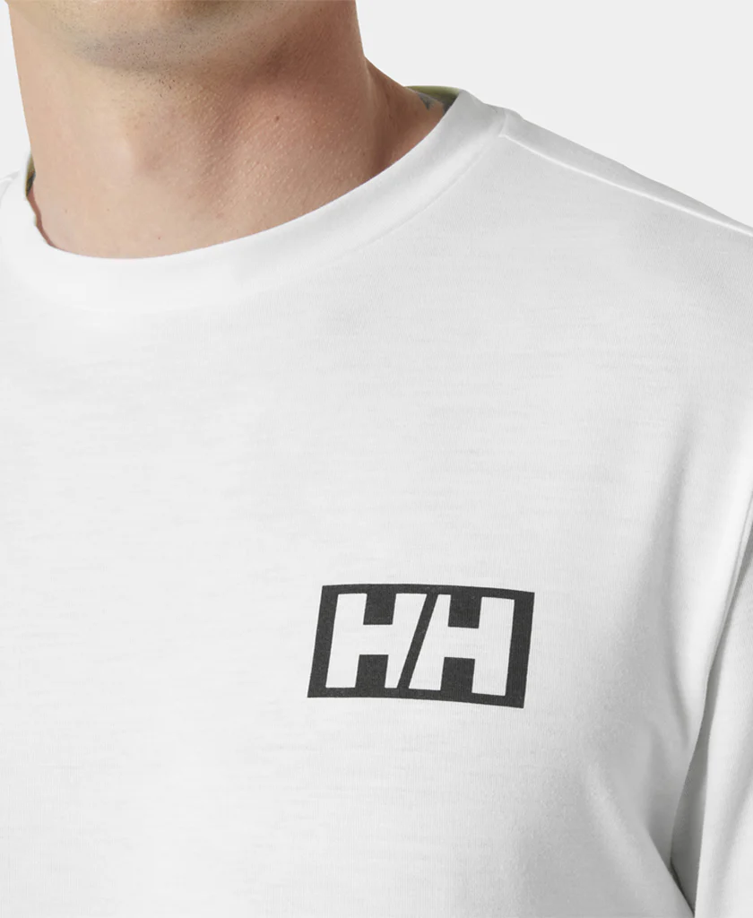 SKOG GRAPHIC LS TEE, White - Image 3