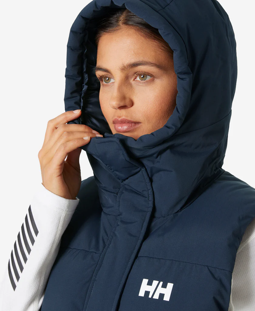 W ADORE PUFFY VEST, Navy - Image 4