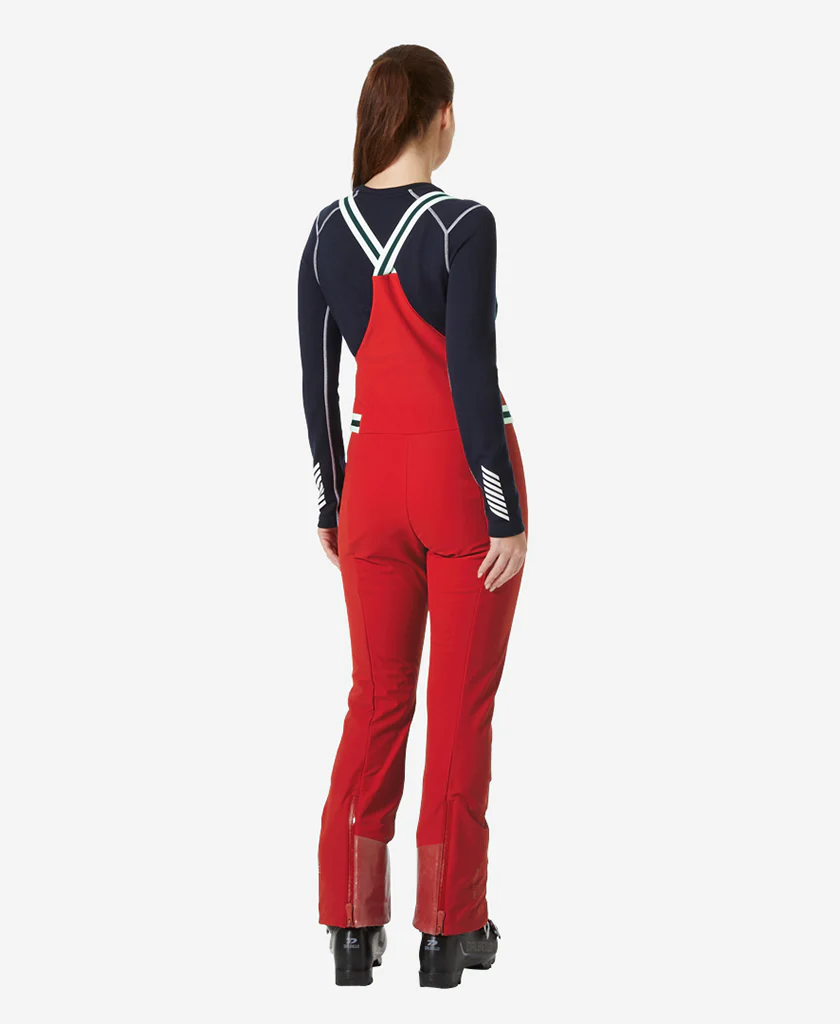 W AVANTI SOFTSHELL BIB PANT, Red - Image 2