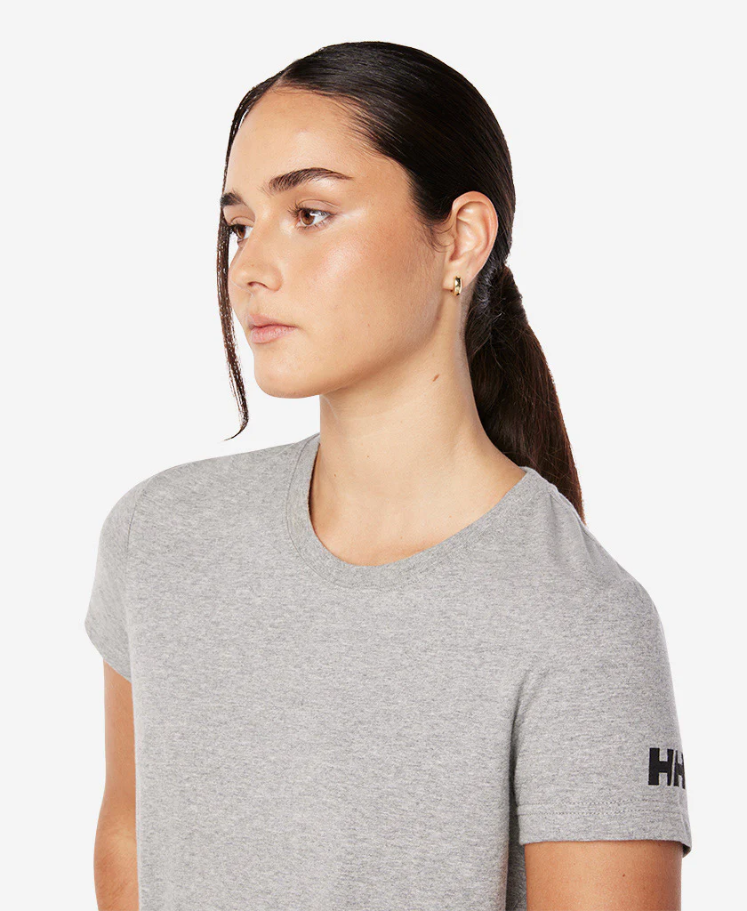 W CREW T-SHIRT, Grey Melange - Image 2