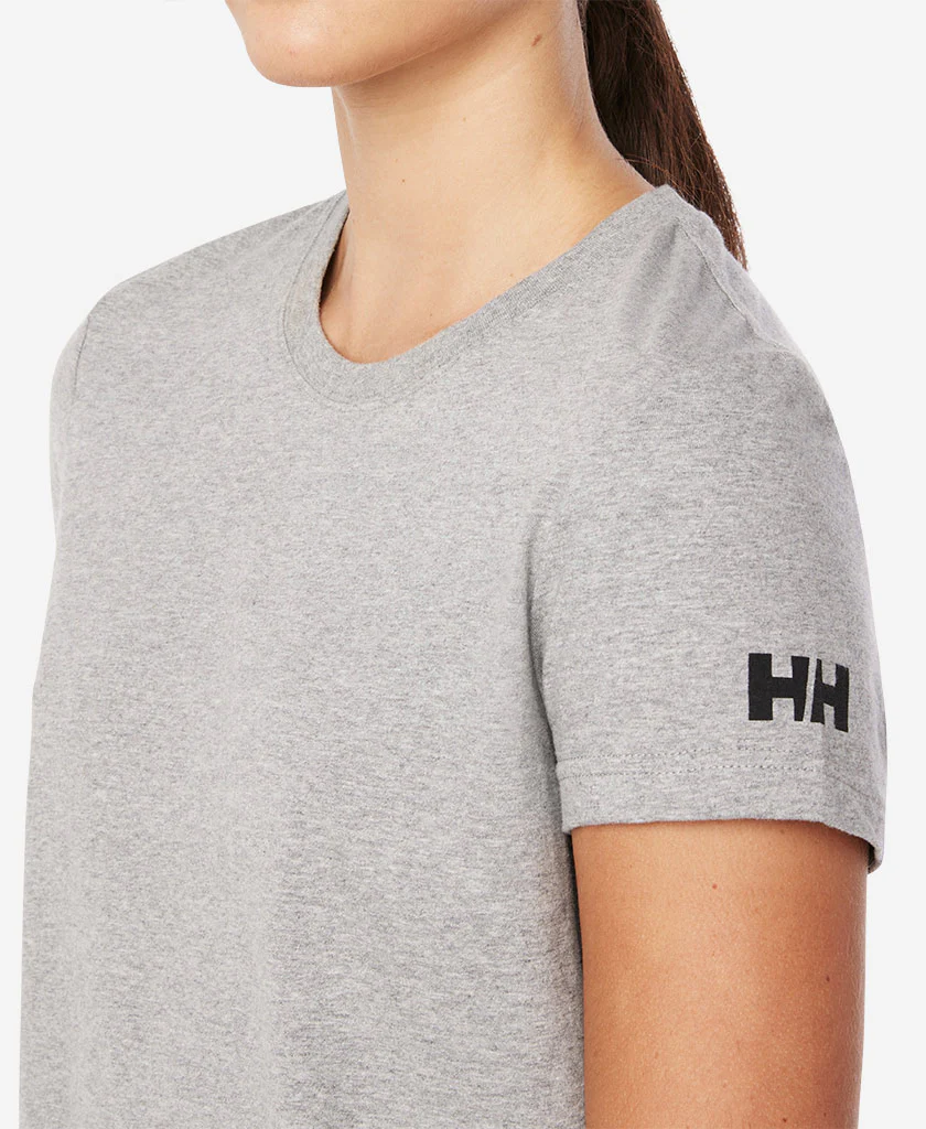 W CREW T-SHIRT, Grey Melange - Image 3