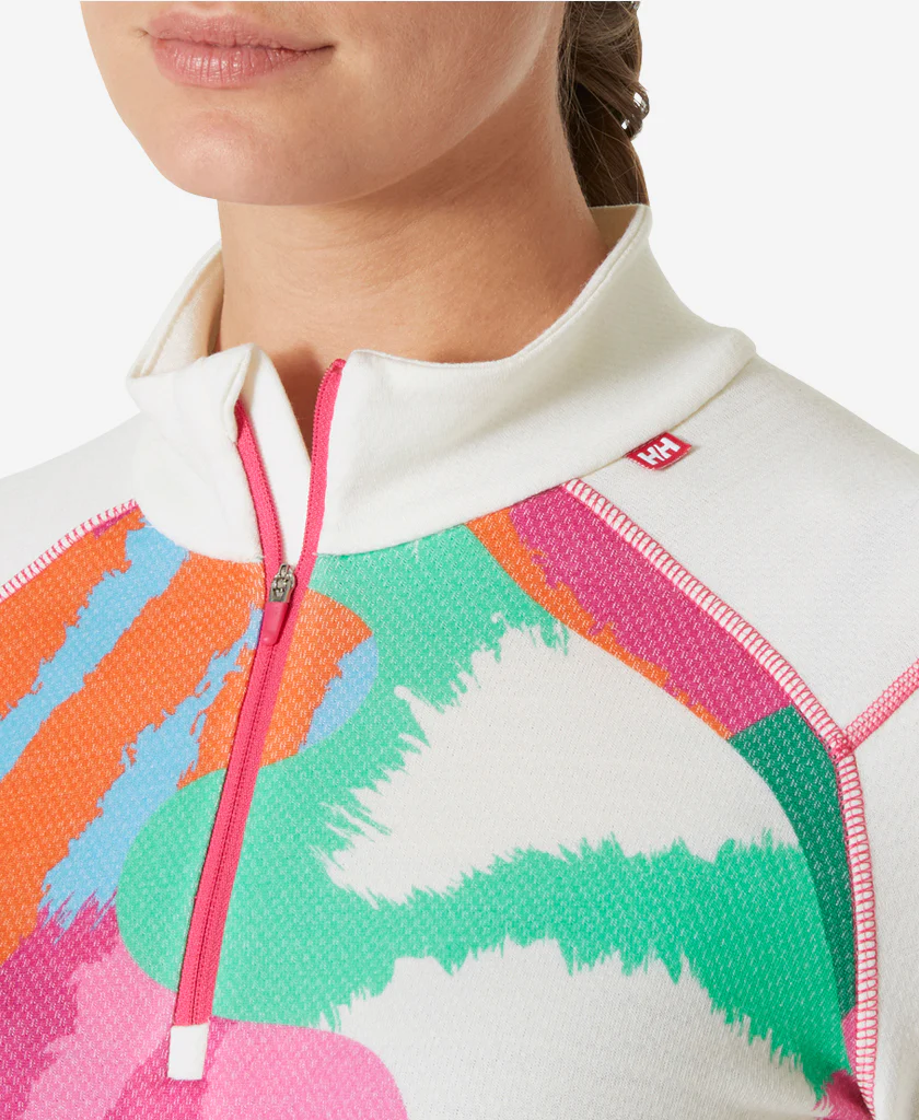 W LIFA MERINO MIDW GRA 1/2 ZIP, Off White - Image 3