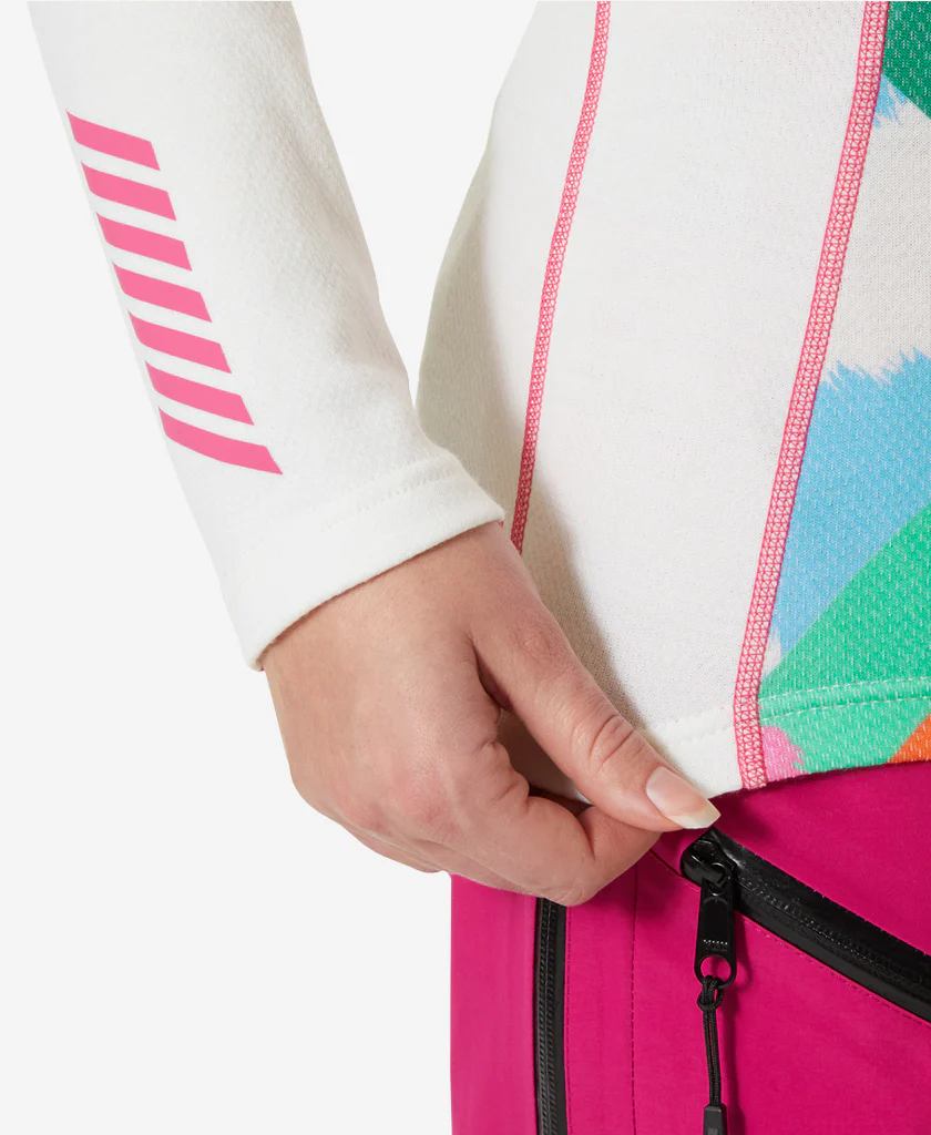 W LIFA MERINO MIDW GRA 1/2 ZIP, Off White - Image 4