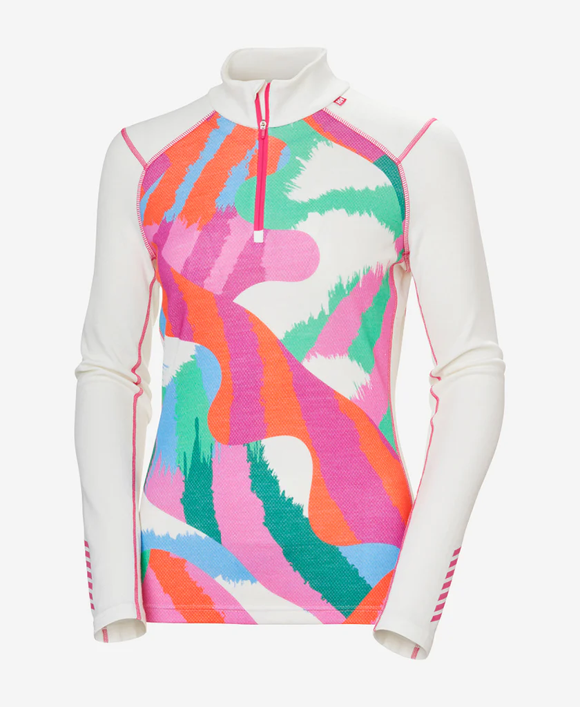 W LIFA MERINO MIDW GRA 1/2 ZIP, Off White - Image 5