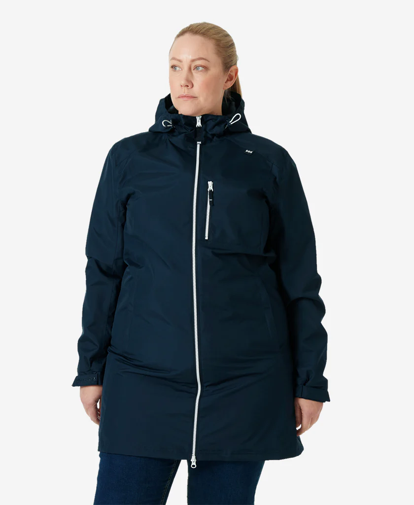 W LONG BELFAST JACKET, Navy - Image 3