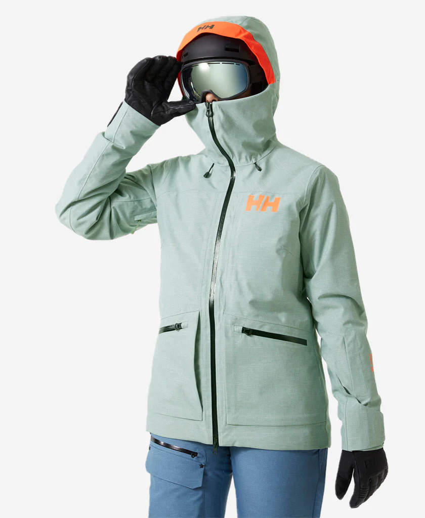 W POWDERQUEEN 3.0 JACKET, Jade 2.0 ME