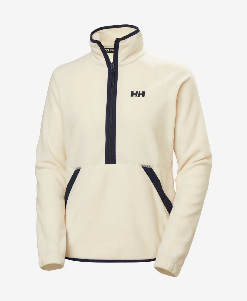 W RIG FLEECE 1/2 ZIP, 035 Cream - Image 5