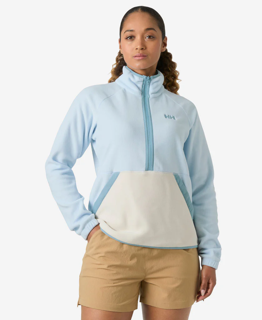 W RIG FLEECE 1/2 ZIP, Pinnacle Blue