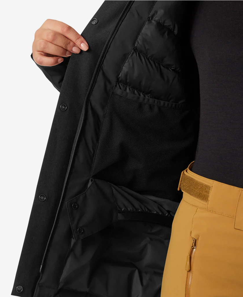 W SNOWPLAY LONG INS JACKET, Black - Image 8